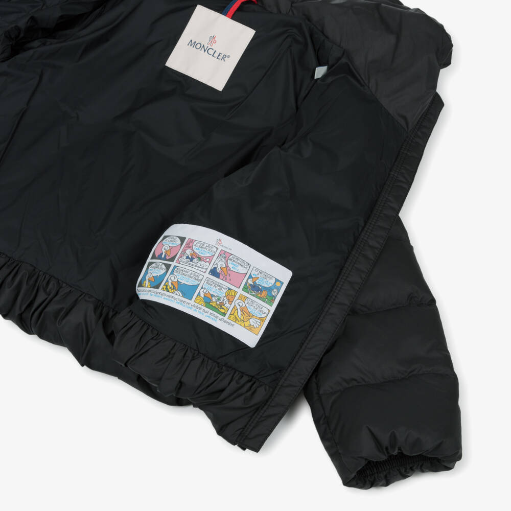 Moncler Enfant-Girls Black Elizaveta Down Padded Puffer Jacket  | Childrensalon