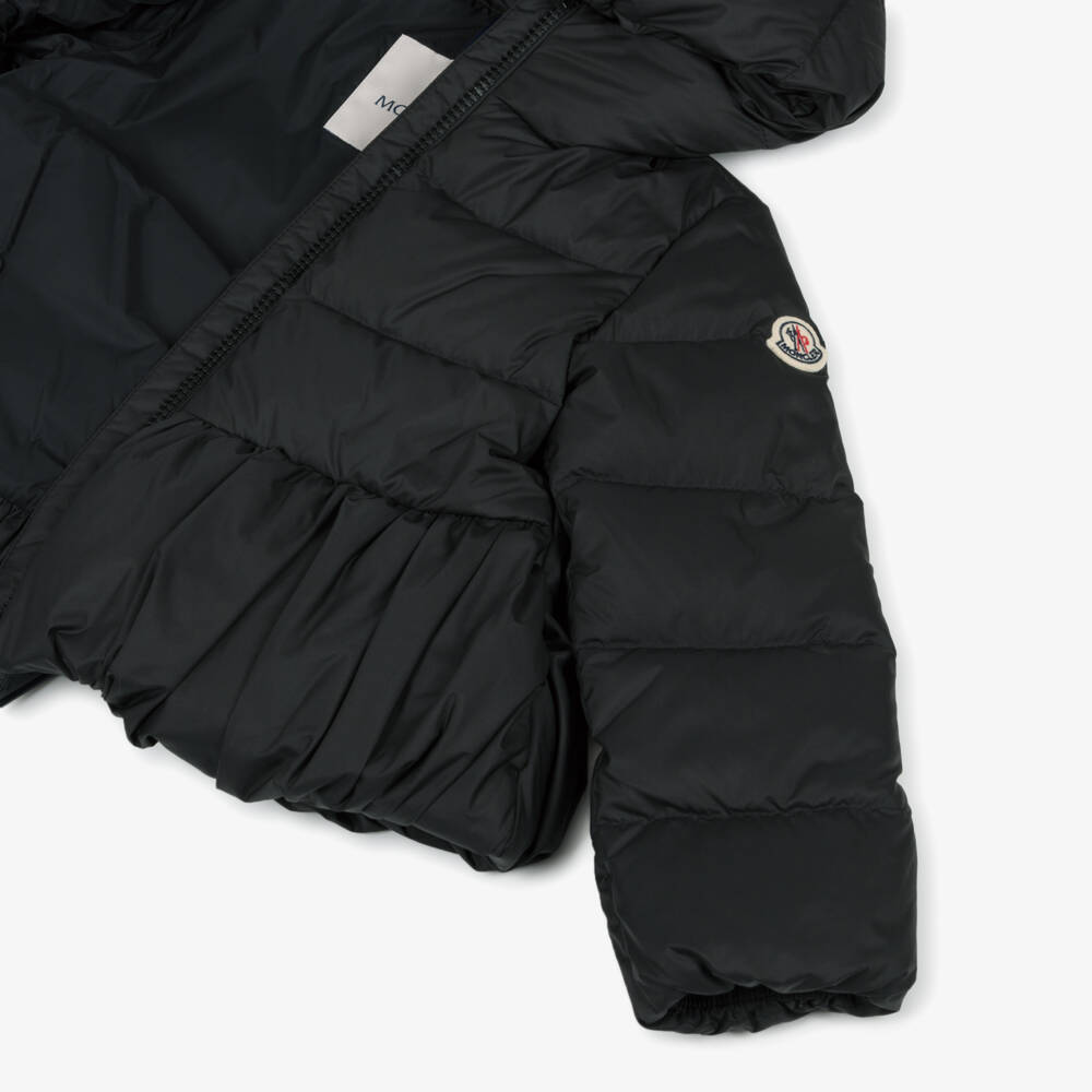 Moncler Enfant-Girls Black Elizaveta Down Padded Puffer Jacket  | Childrensalon