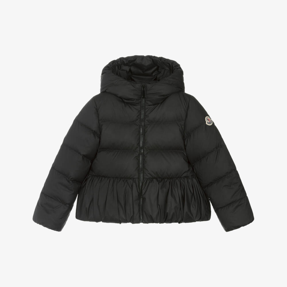 Moncler Enfant-Girls Black Elizaveta Down Padded Puffer Jacket  | Childrensalon