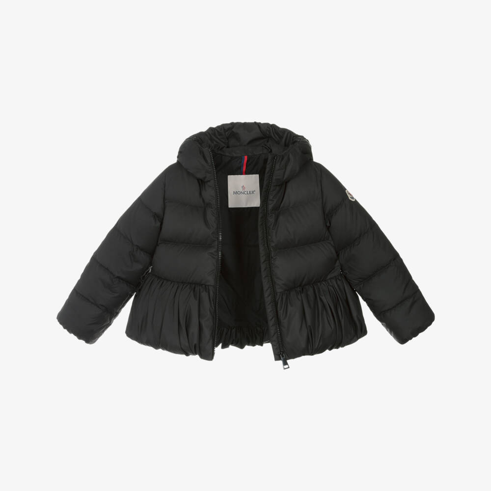 Moncler Enfant-Girls Black Elizaveta Down Padded Puffer Jacket  | Childrensalon