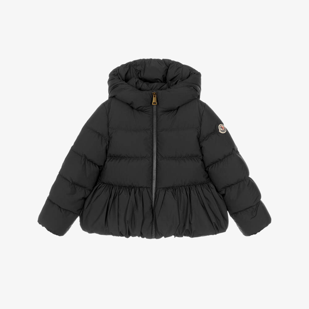 Moncler Enfant-Girls Black Elizaveta Hooded Down Jacket | Childrensalon