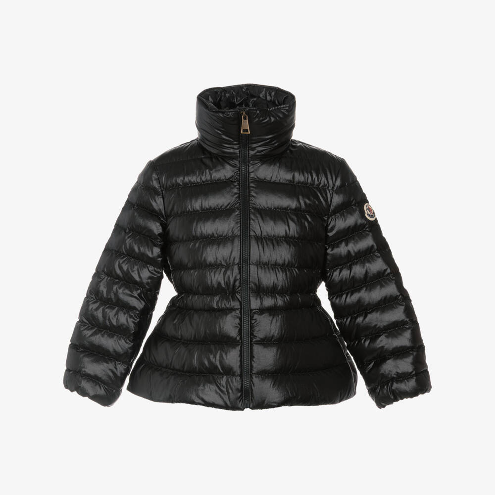 Moncler Enfant-Girls Black Fem Down Filled Puffer Jacket  | Childrensalon
