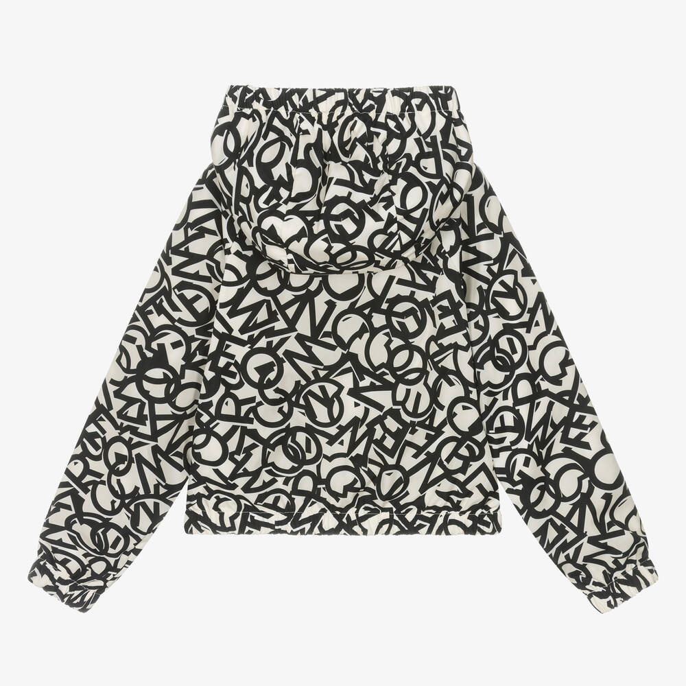 Moncler Enfant-Girls Black & Ivory Maisha Jacket | Childrensalon