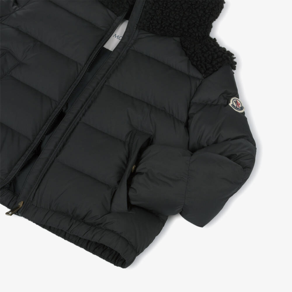 Moncler Enfant-Пуховая куртка чёрная Vard для девочек | Childrensalon