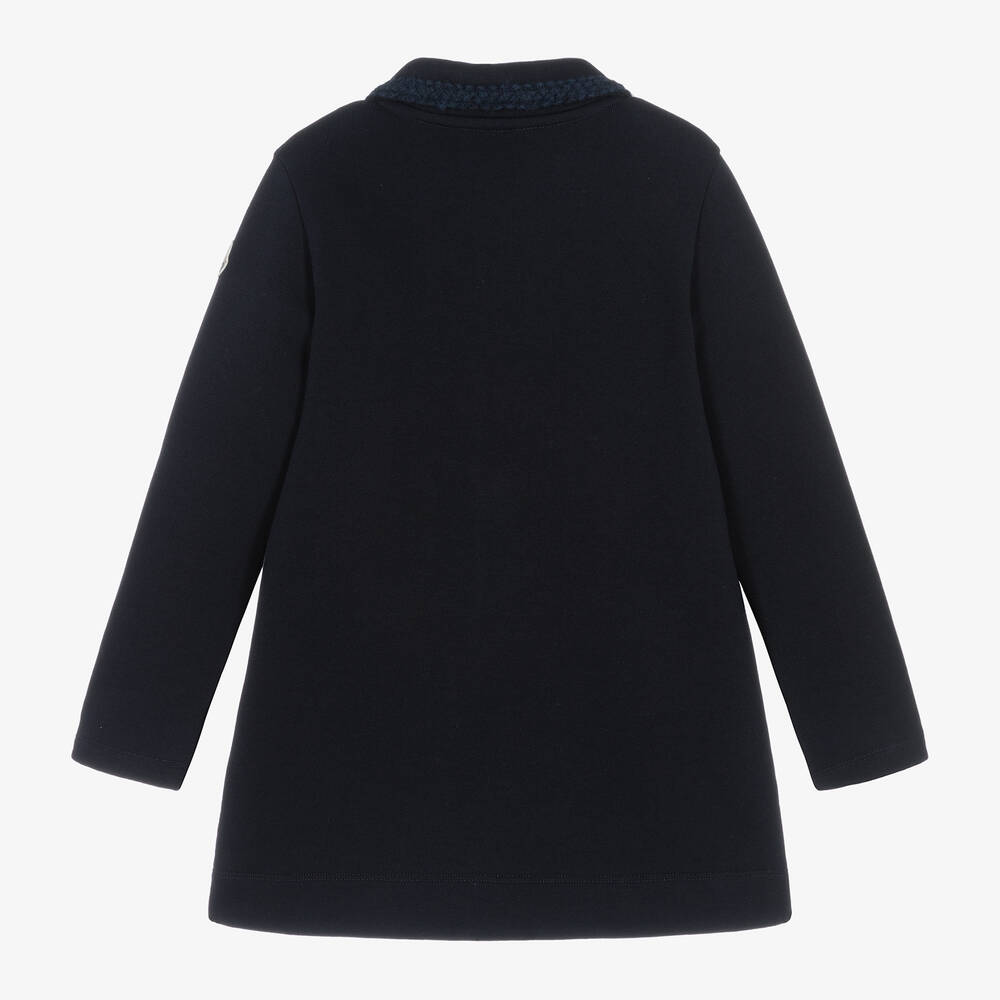 Moncler Enfant-فستان قطن جيرسي لون كحلي | Childrensalon