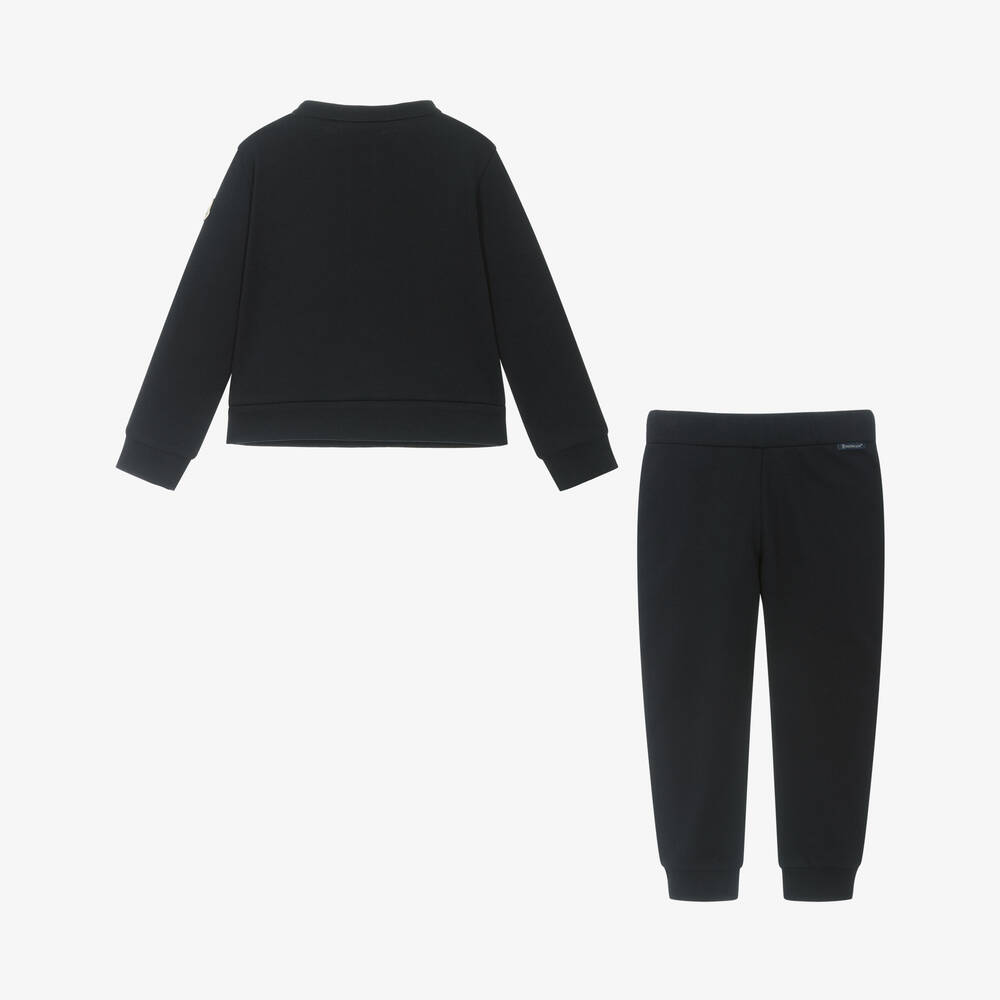 Moncler Enfant-Girls Blue Cotton Tracksuit | Childrensalon