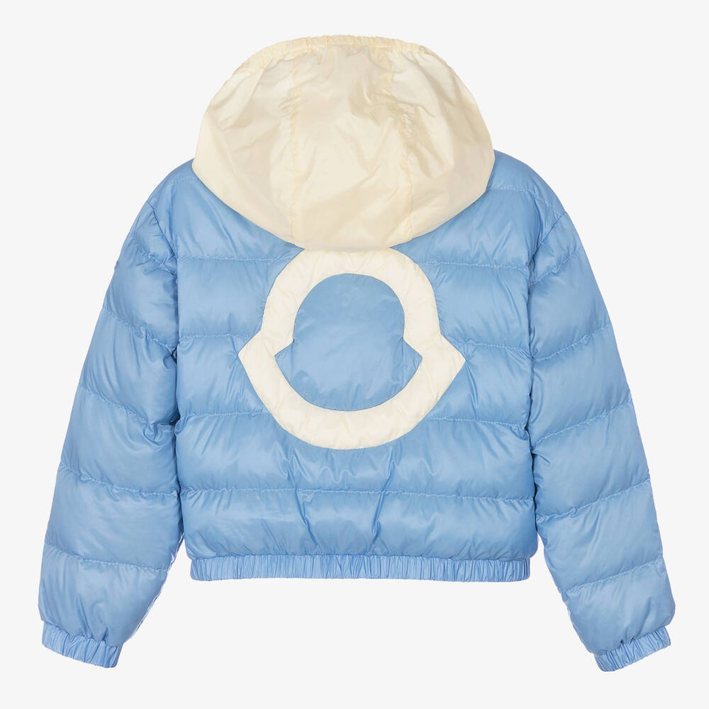 Moncler Enfant-Girls Blue Down Padded Musa Jacket | Childrensalon