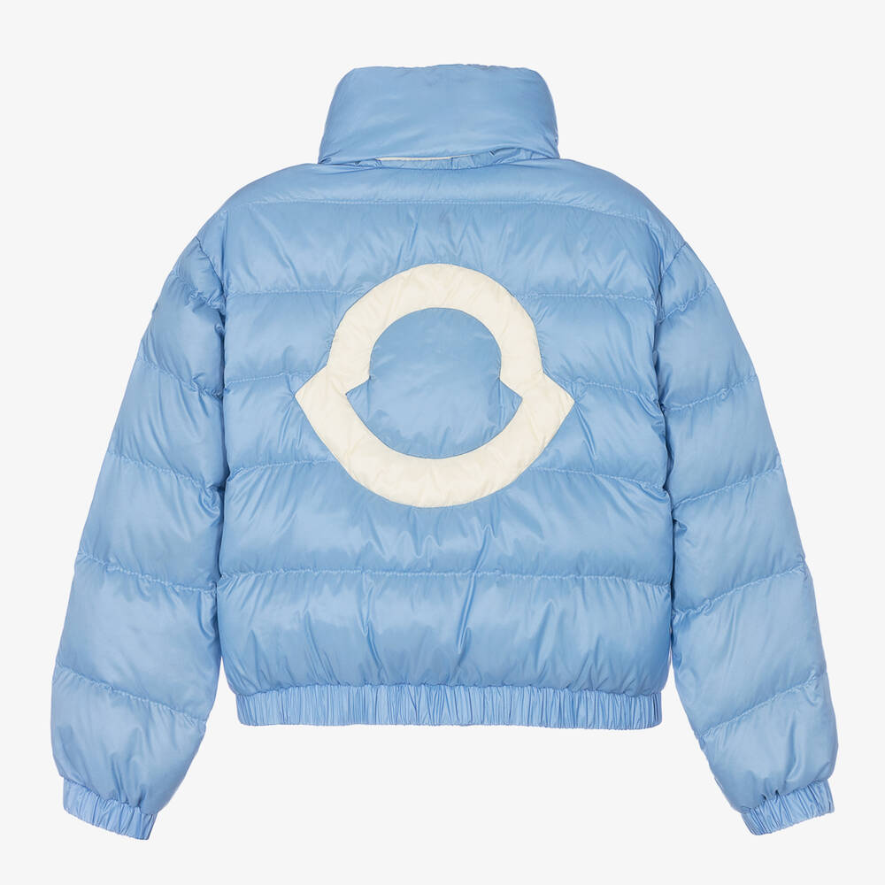 Moncler Enfant-Girls Blue Down Padded Musa Jacket | Childrensalon