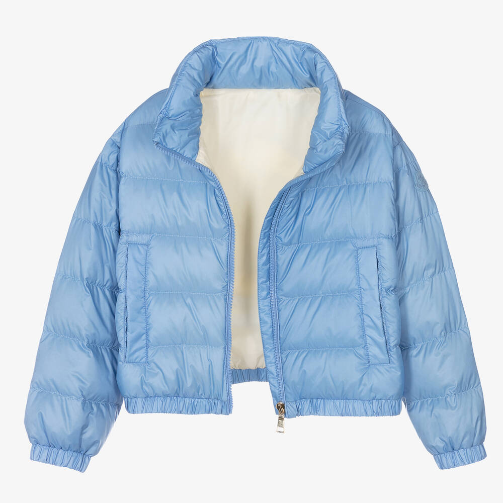Moncler Enfant-Girls Blue Down Padded Musa Jacket | Childrensalon