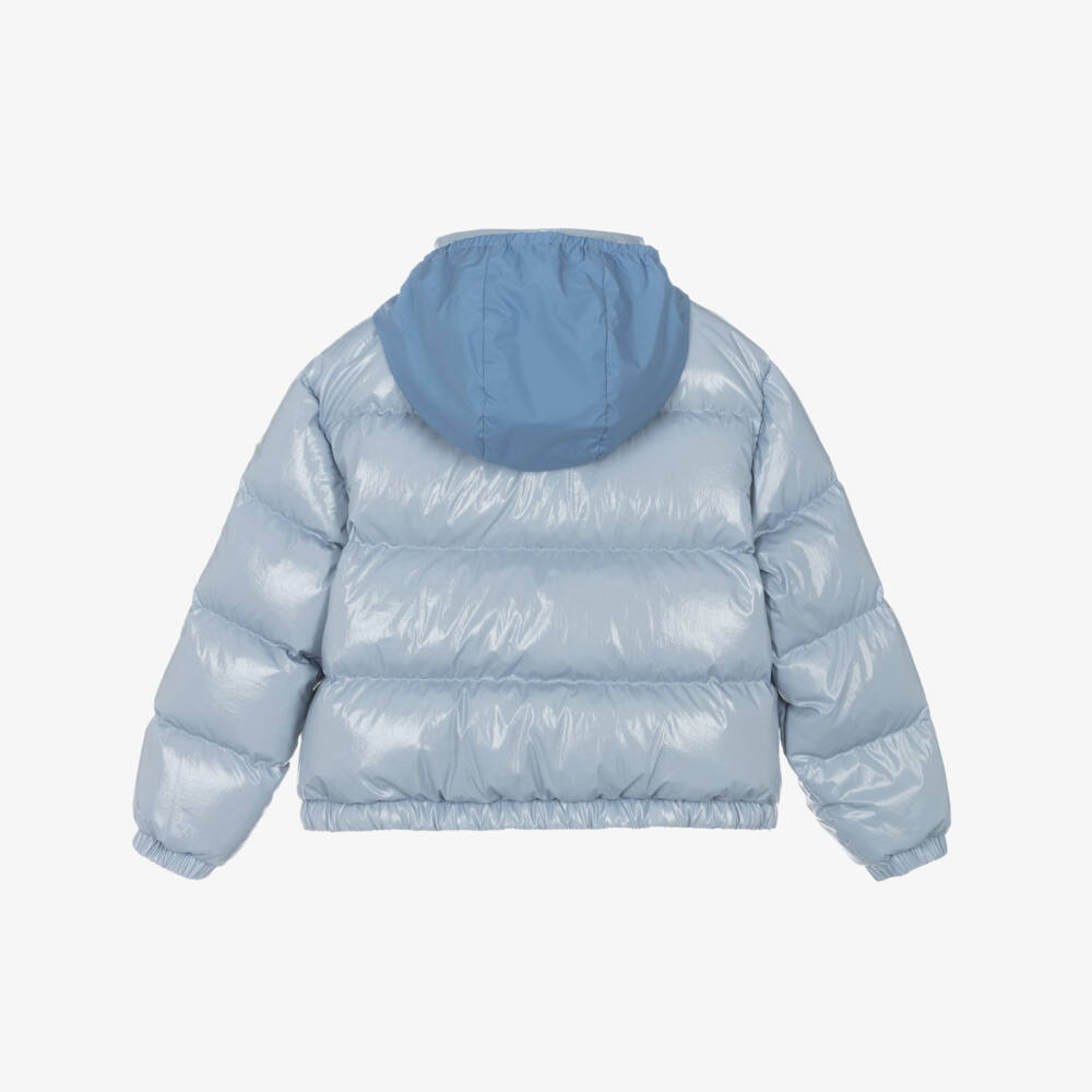 Moncler Enfant-Girls Blue Down Padded Puivert Jacket | Childrensalon