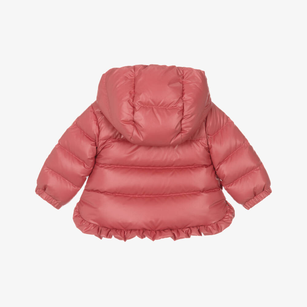 Moncler Enfant-Girls Coral Pink Tazui Down Padded Jacket | Childrensalon