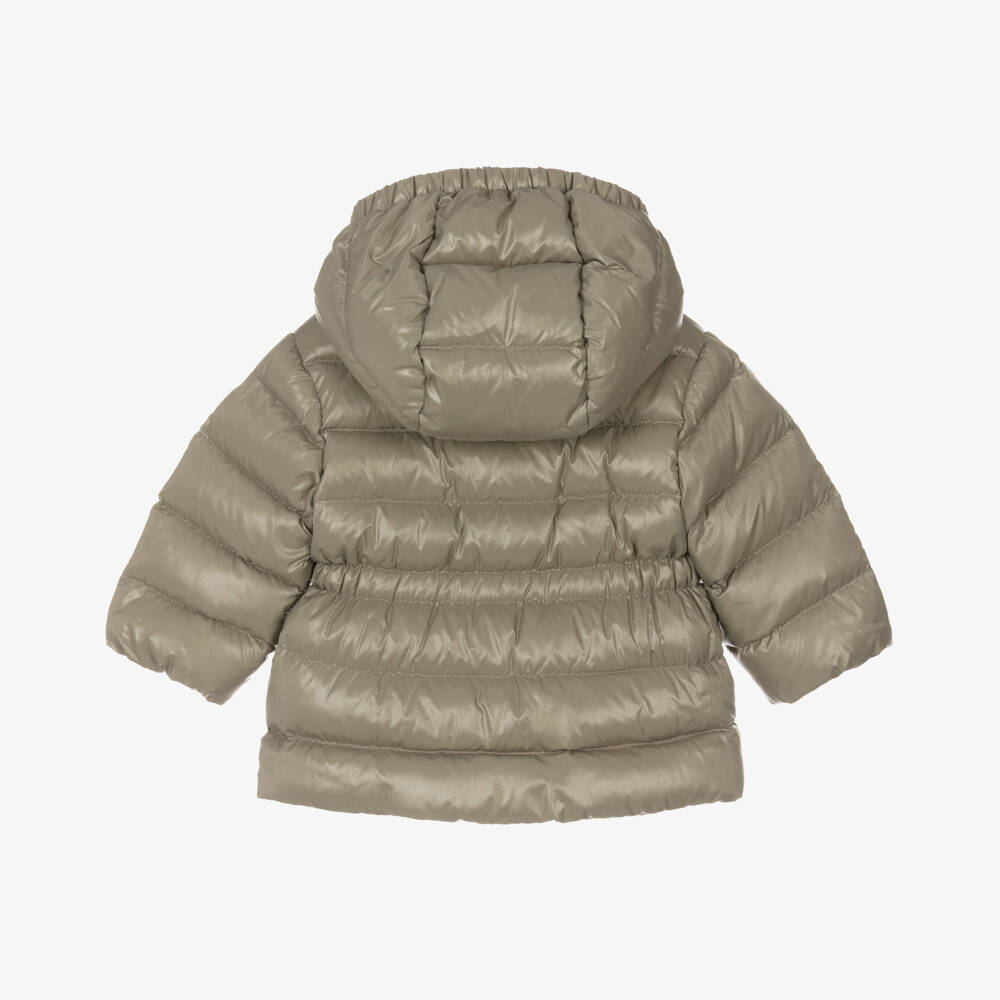 Moncler Enfant-Girls Green Down Padded Adriel Puffer Coat | Childrensalon
