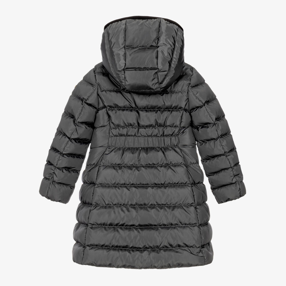 Moncler Enfant-Girls Grey Charpal Puffer Coat | Childrensalon