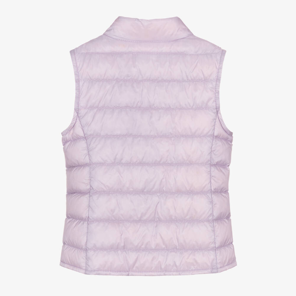 Moncler Enfant-Girls Lilac Purple Liane Down Padded Gilet | Childrensalon
