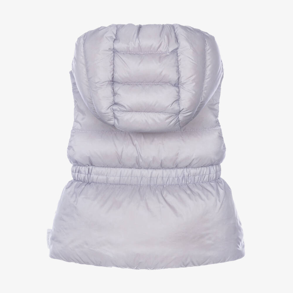 Moncler Enfant-Girls Lilac Una Down Padded Puffer Gilet | Childrensalon