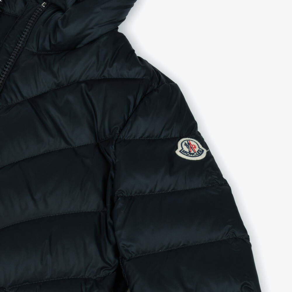 Moncler Enfant-Girls Navy Blue Argenno Down Puffer Jacket | Childrensalon