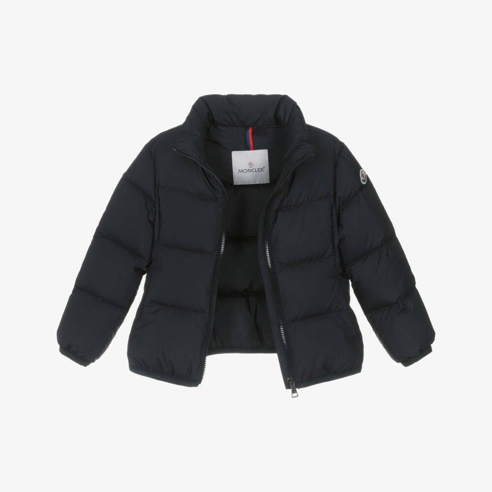 Moncler Enfant-Куртка синяя пуховая Cermasa для девочек | Childrensalon