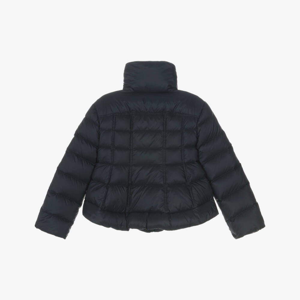 Moncler Enfant-Girls Navy Blue Down Padded Ayfer Jacket | Childrensalon