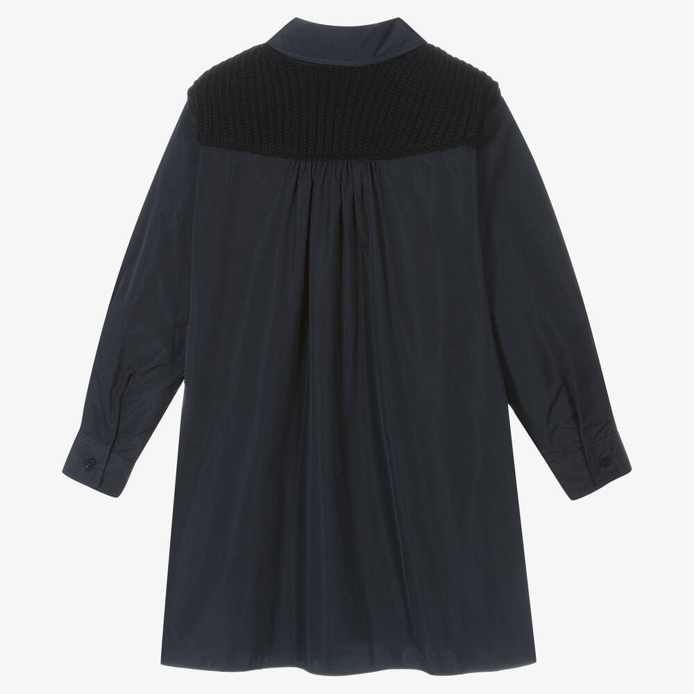 Moncler Enfant-Girls Navy Blue Dress | Childrensalon