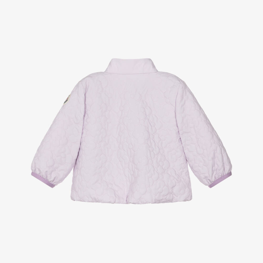 Moncler Enfant-Girls Pale Lilac Quilted Nadide Jacket | Childrensalon