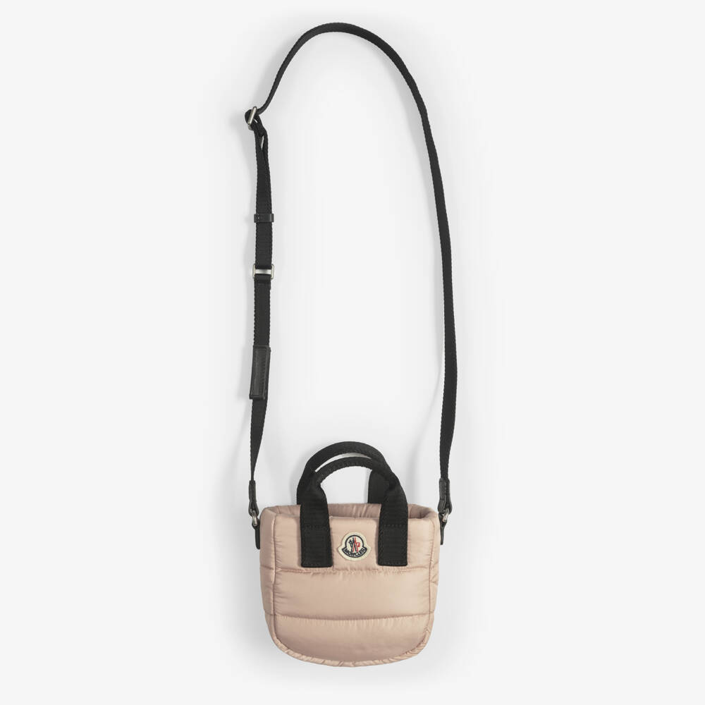 Moncler Enfant-Girls Pale Pink Baby Caradoc Tote Bag (15cm) | Childrensalon
