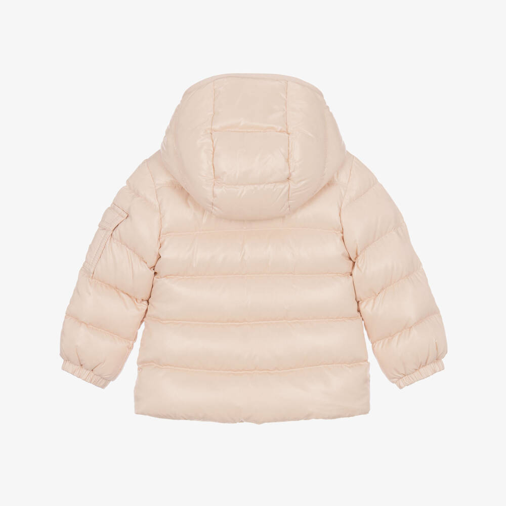 Moncler Enfant-Girls Pale Pink Bady Down Padded Jacket | Childrensalon