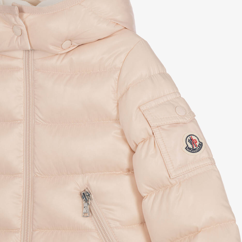 Moncler Enfant-Girls Pale Pink Bady Down Padded Jacket | Childrensalon