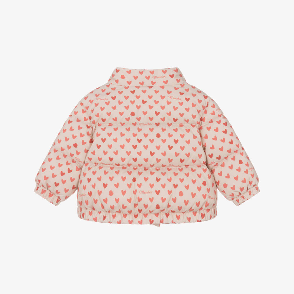 Moncler Enfant-Girls Pale Pink Bashira Puffer Jacket  | Childrensalon