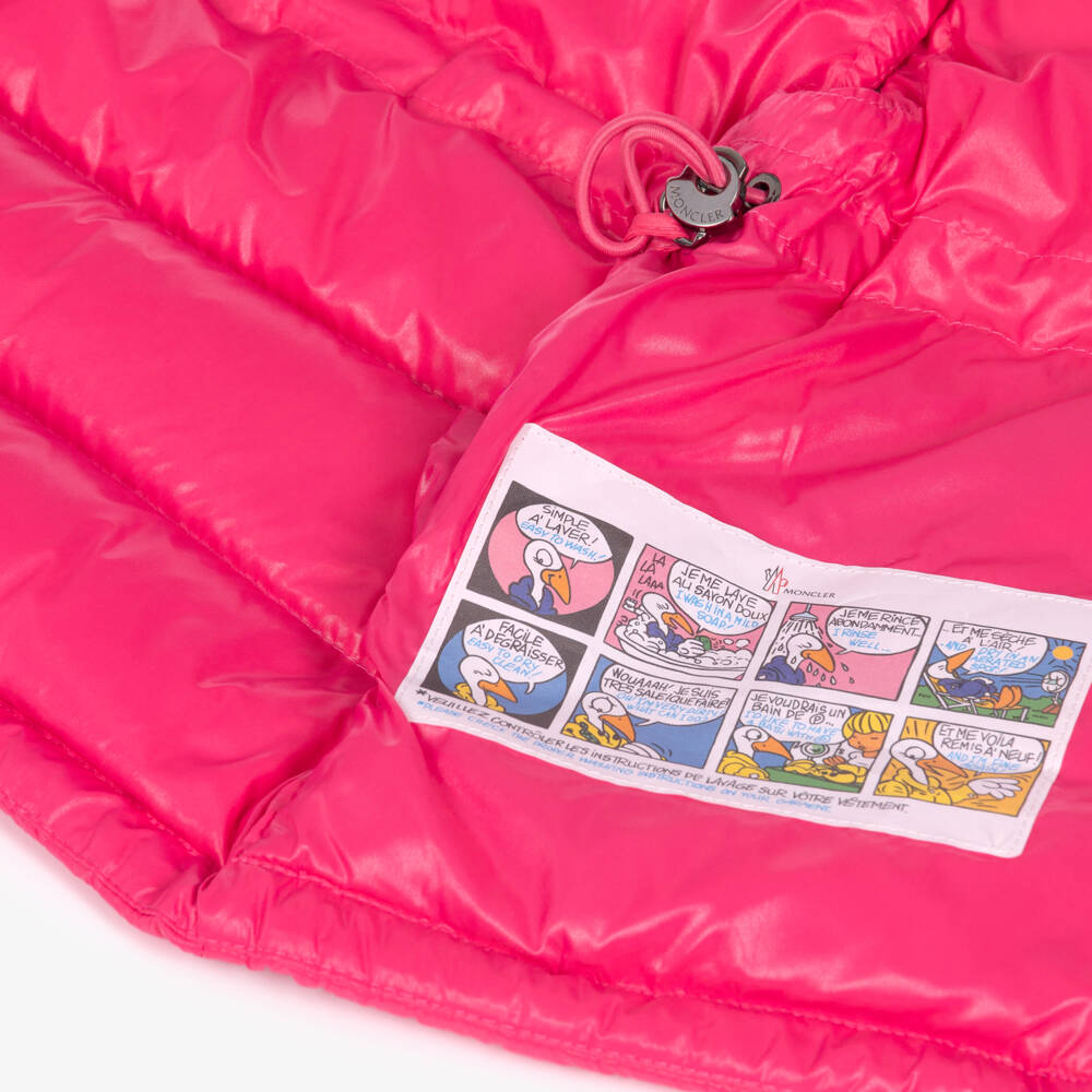 Moncler Enfant-Girls Pink Ania Down Puffer Gilet | Childrensalon
