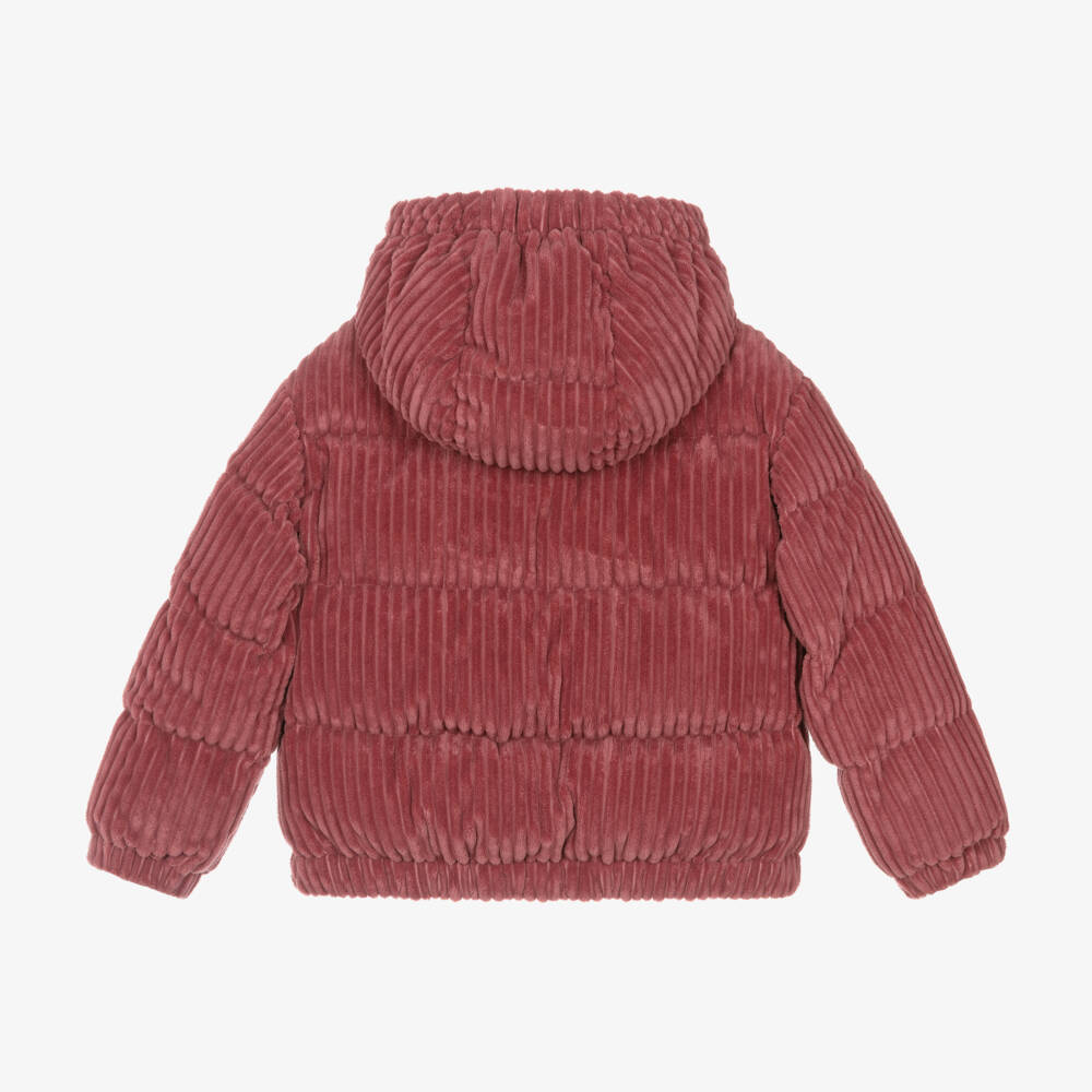 Moncler Enfant-جاكيت أرلين كوردروي لون زهري للبنات | Childrensalon