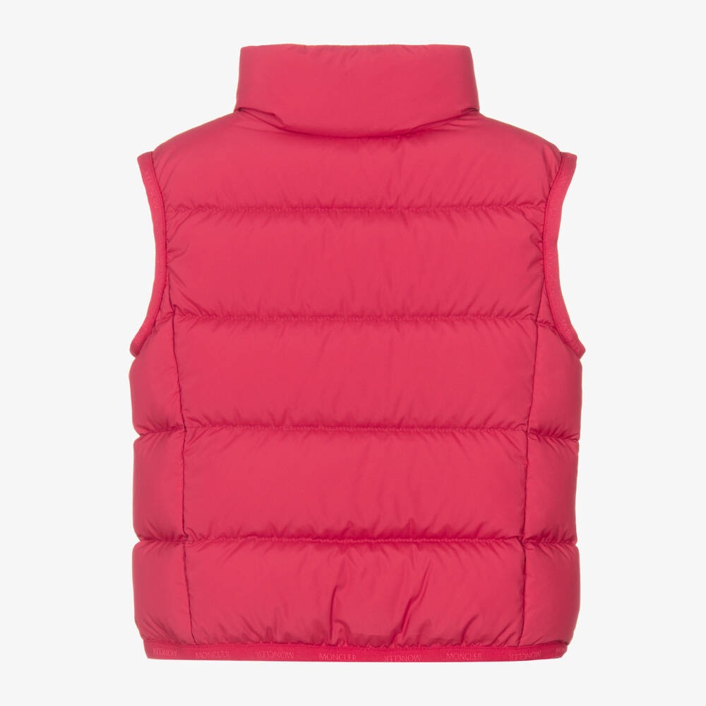 Moncler Enfant-Жилет пуховый розовый Badia для девочек | Childrensalon