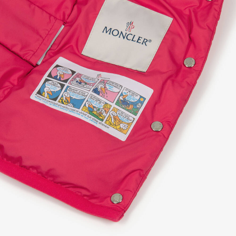 Moncler Enfant-Жилет пуховый розовый Badia для девочек | Childrensalon