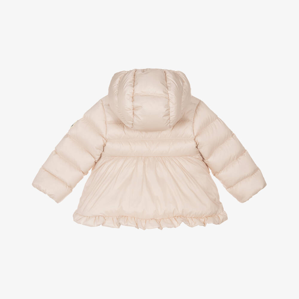 Moncler Enfant-Girls Pink Down Padded Odile Coat | Childrensalon