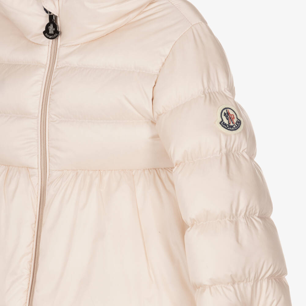 Moncler Enfant-Girls Pink Down Padded Odile Coat | Childrensalon