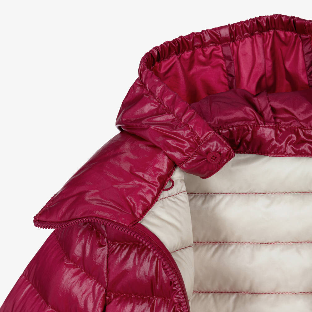 Moncler Enfant-Girls Pink Fem Down Filled Puffer Jacket | Childrensalon