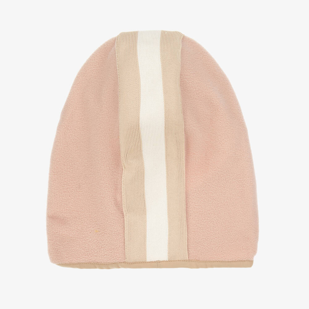 Moncler Enfant-Балаклава розовая флисовая для девочек | Childrensalon