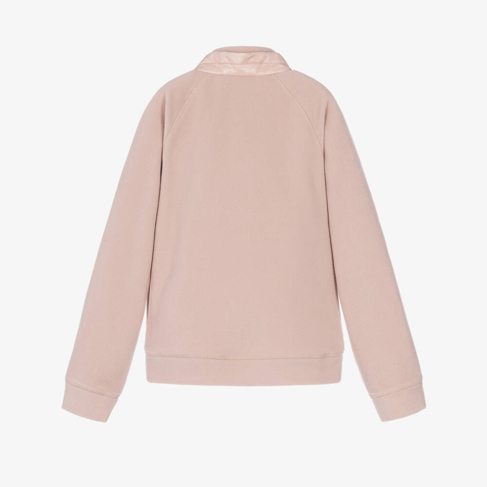 Moncler Enfant-Girls Pink Grenoble Technical Half-Zip Sweatshirt | Childrensalon