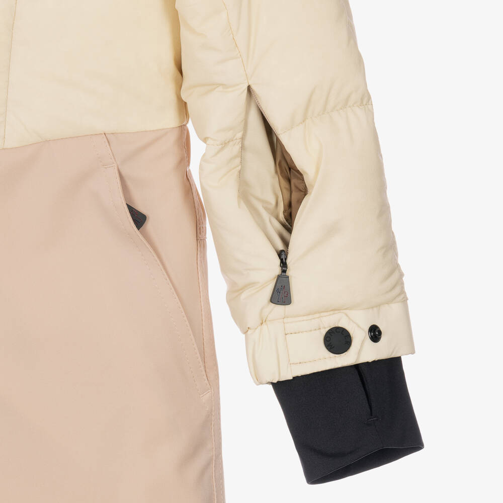 Moncler Enfant-Girls Pink Grenoble Technical Snowsuit | Childrensalon