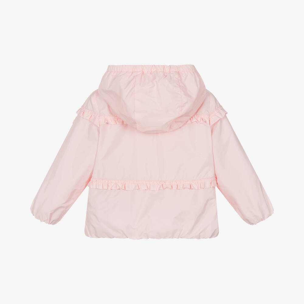 Moncler Enfant-Girls Pink Hiti Hooded Jacket | Childrensalon