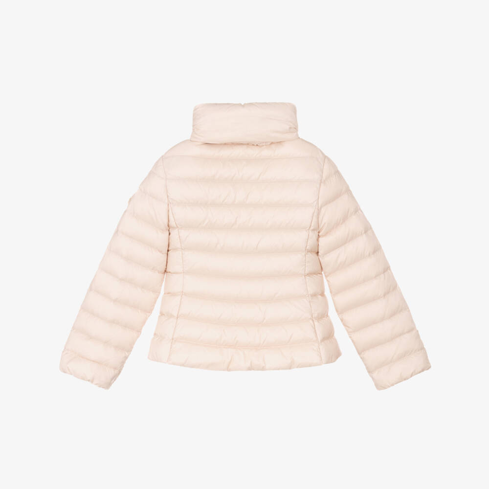 Moncler Enfant-Girls Pink Ige Hooded Puffer Jacket | Childrensalon