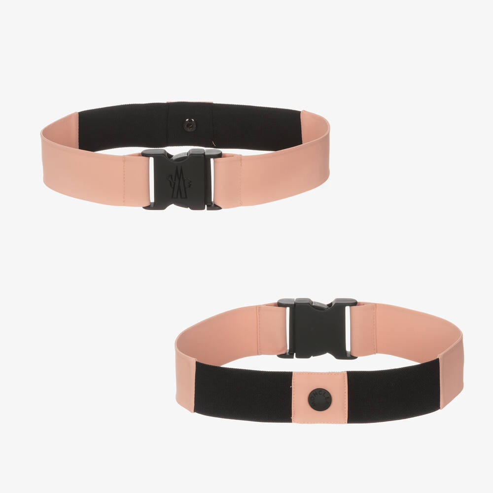 Moncler Enfant-أفرول ثلج تكنيكال لون عاجي وزهري للبنات | Childrensalon