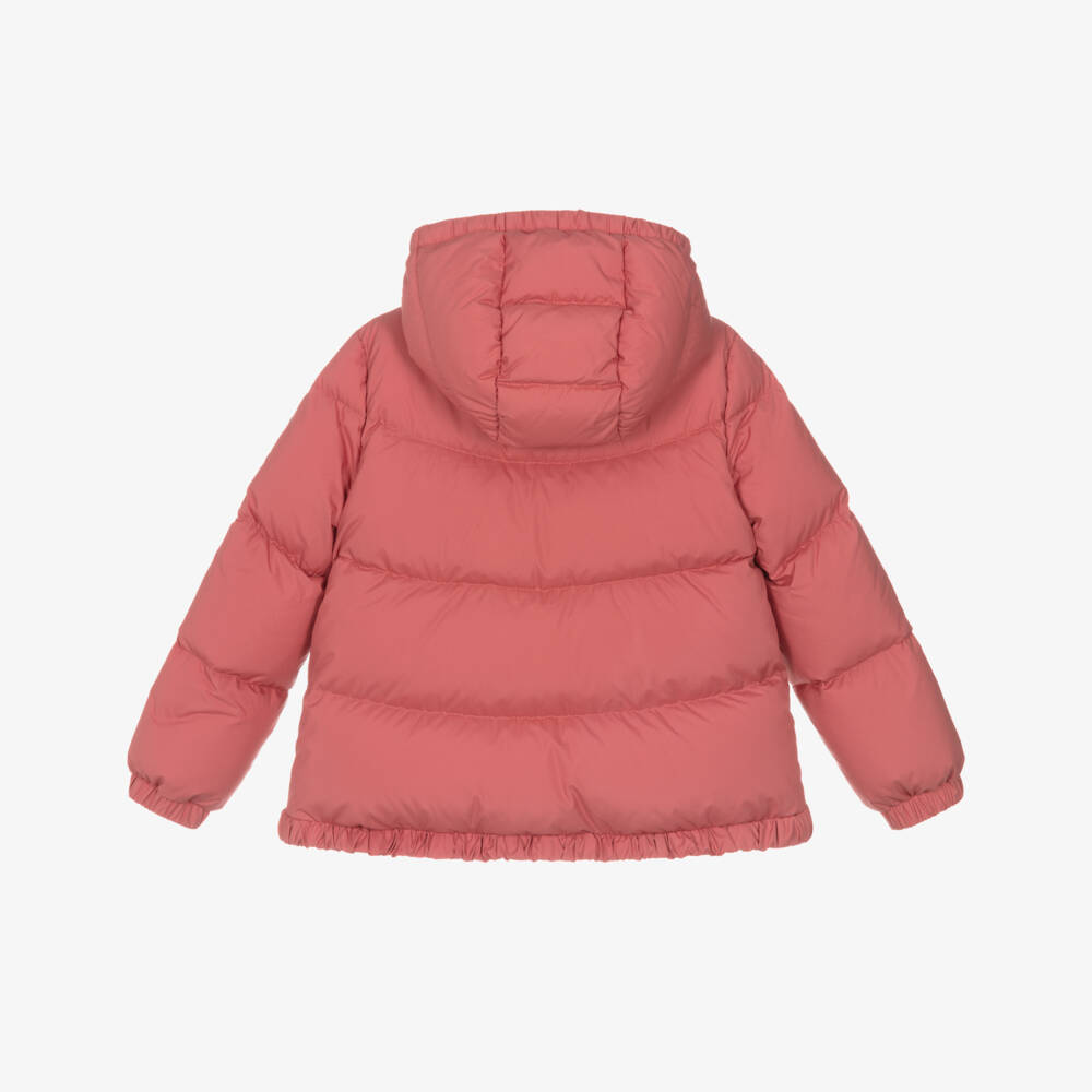 Moncler Enfant-Girls Pink Puffer Cascar Down-Padded Jacket | Childrensalon