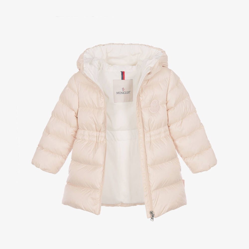 Moncler Enfant-Girls Powder Pink Ylenia Down Padded Coat | Childrensalon
