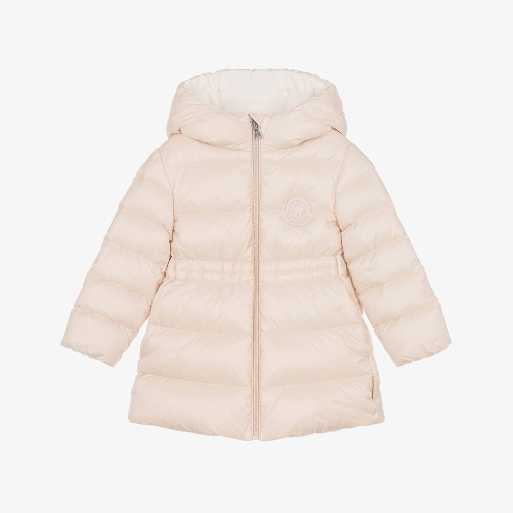 Moncler Enfant-Girls Powder Pink Ylenia Down Padded Coat | Childrensalon
