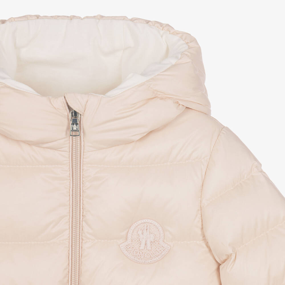 Moncler Enfant-Girls Powder Pink Ylenia Down Padded Coat | Childrensalon