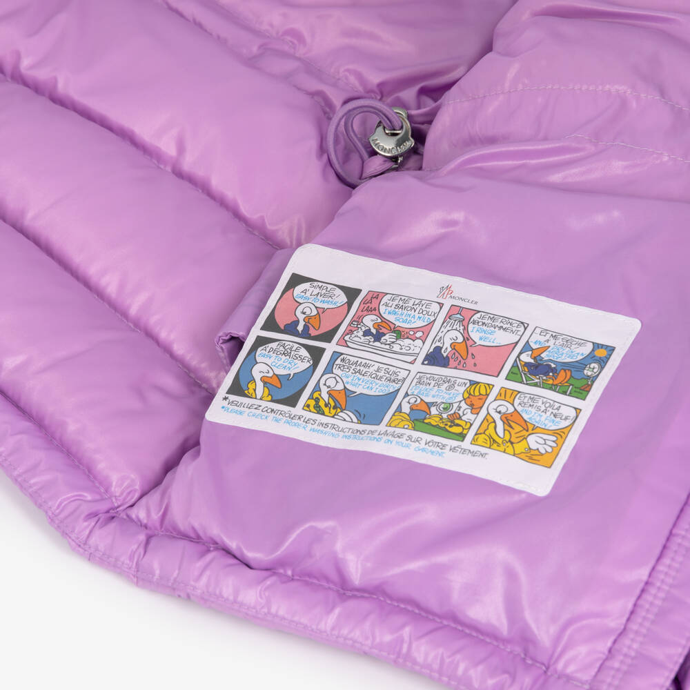 Moncler Enfant-Girls Purple Maire Down Puffer Jacket | Childrensalon