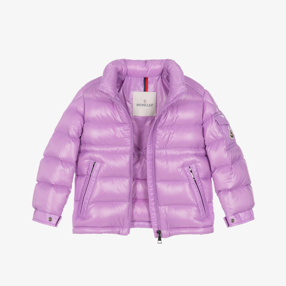 Moncler Enfant-Girls Purple Maire Down Puffer Jacket | Childrensalon