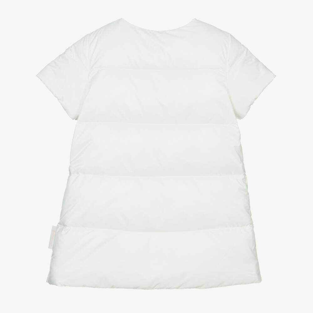 Moncler Enfant-Girls White Down Padded Dress | Childrensalon
