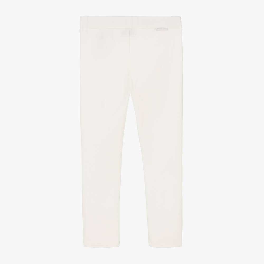 Moncler Enfant-Ivory Milano Jersey Leggings | Childrensalon