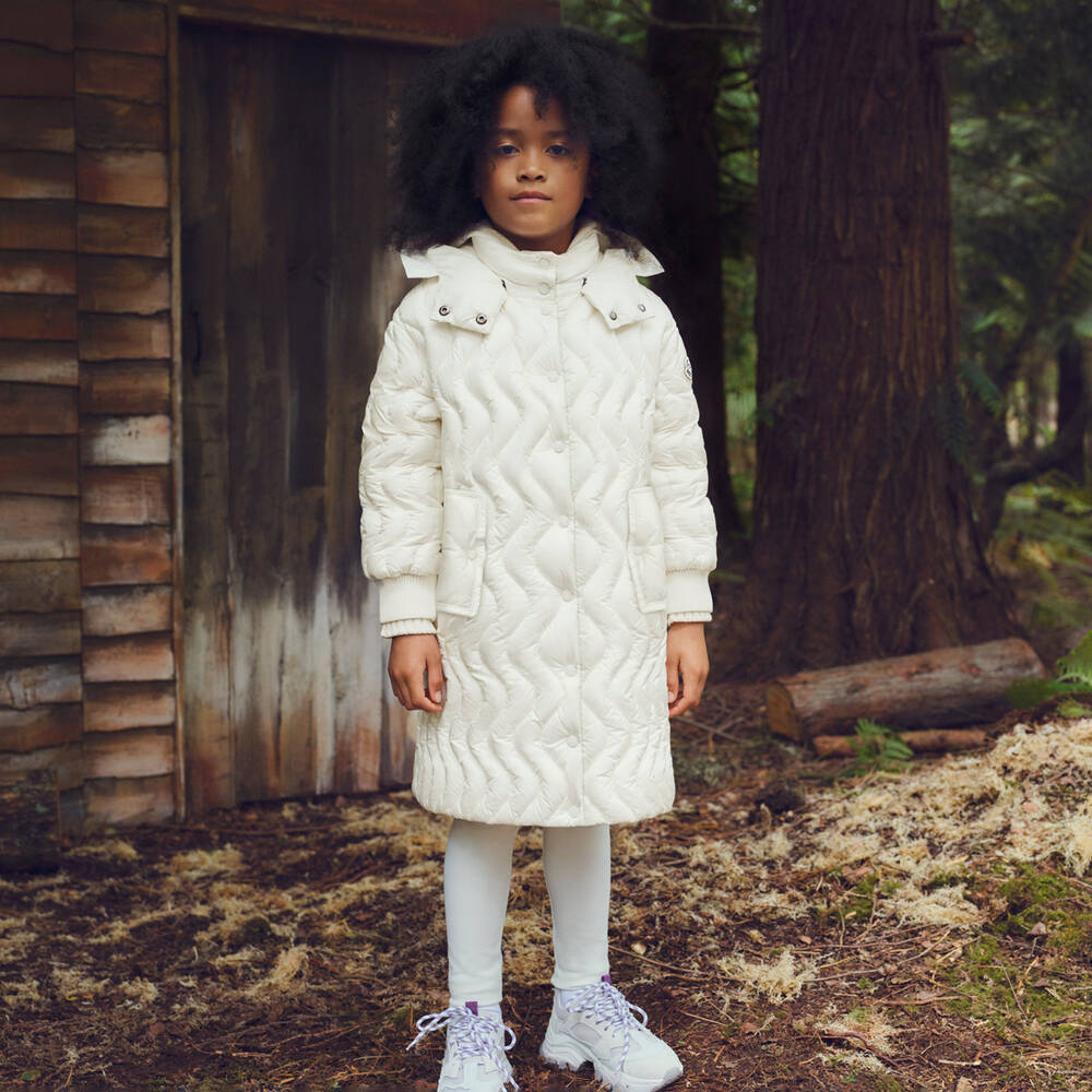 Moncler Enfant-Ivory Milano Jersey Leggings | Childrensalon